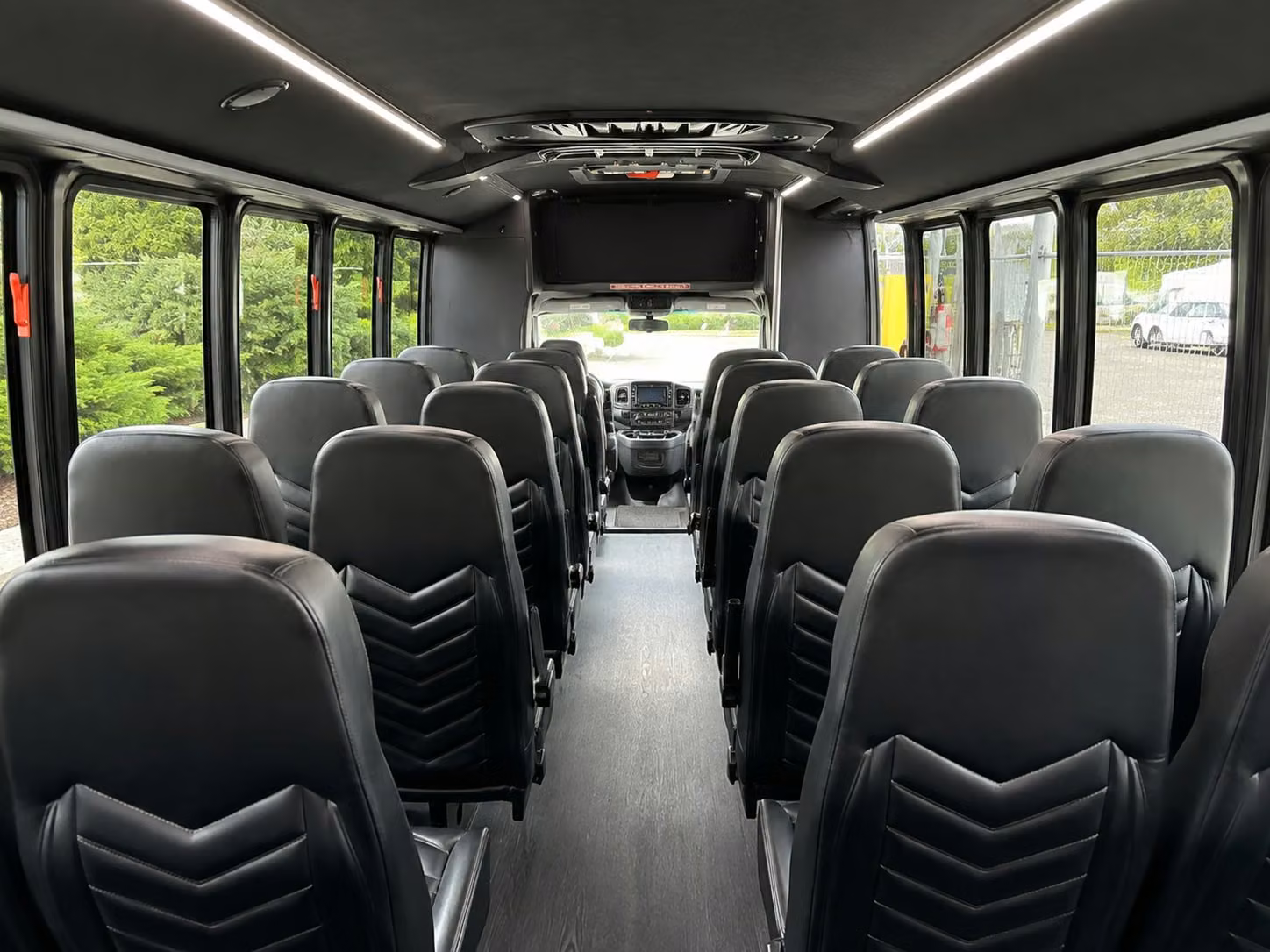 18 passenger minibus interior