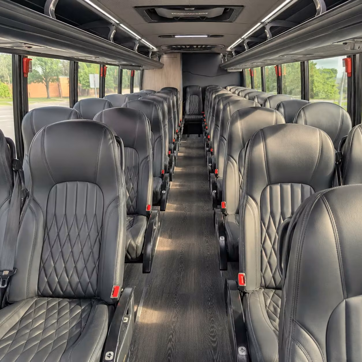 28 passenger minibus interior