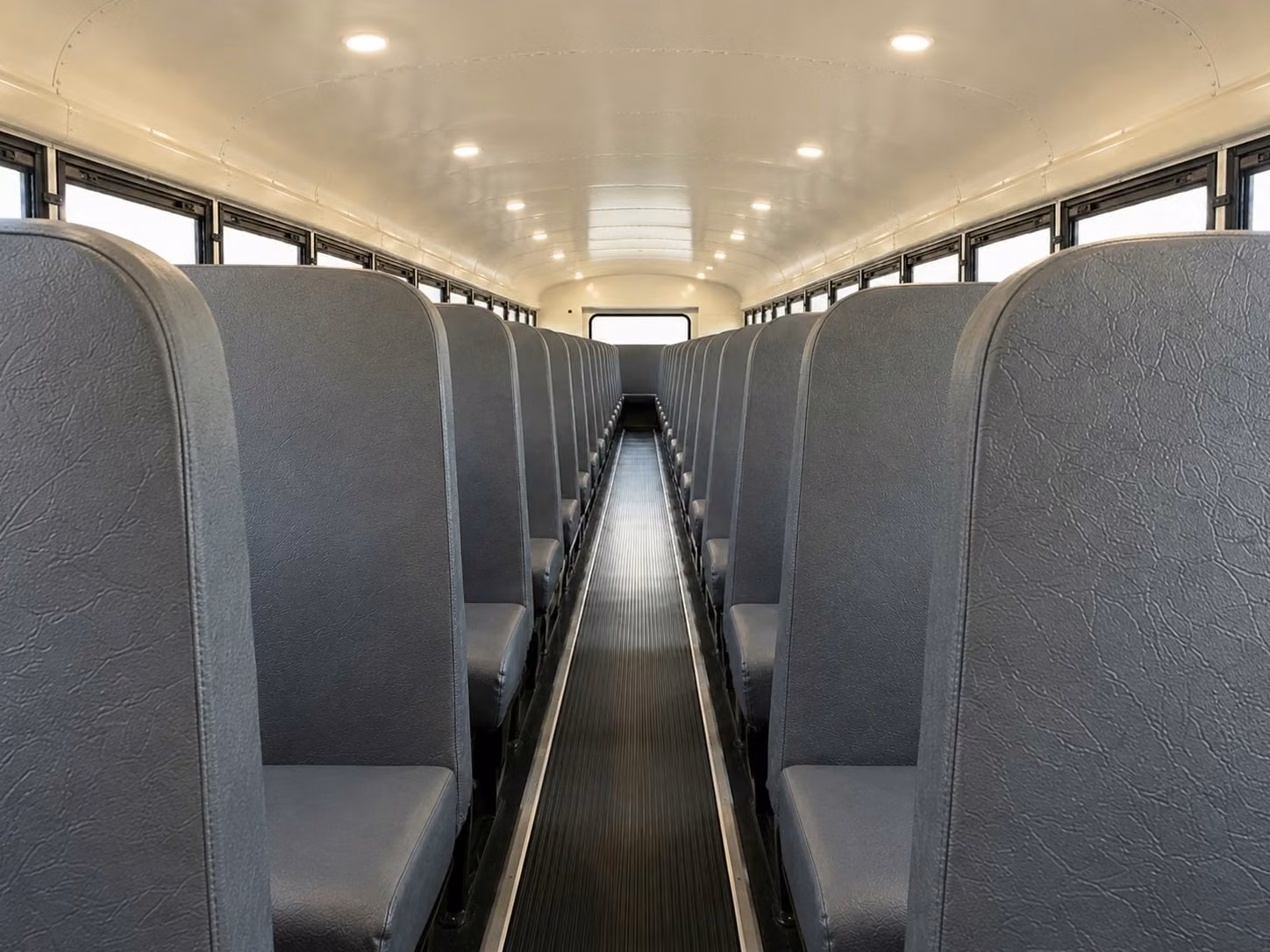 school bus inside