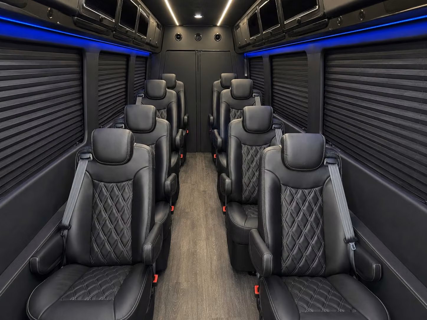 sprinter van with driver inside